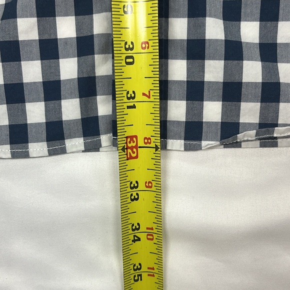 Blue and White Checkered Men's Shirt - Picture 6 of 6